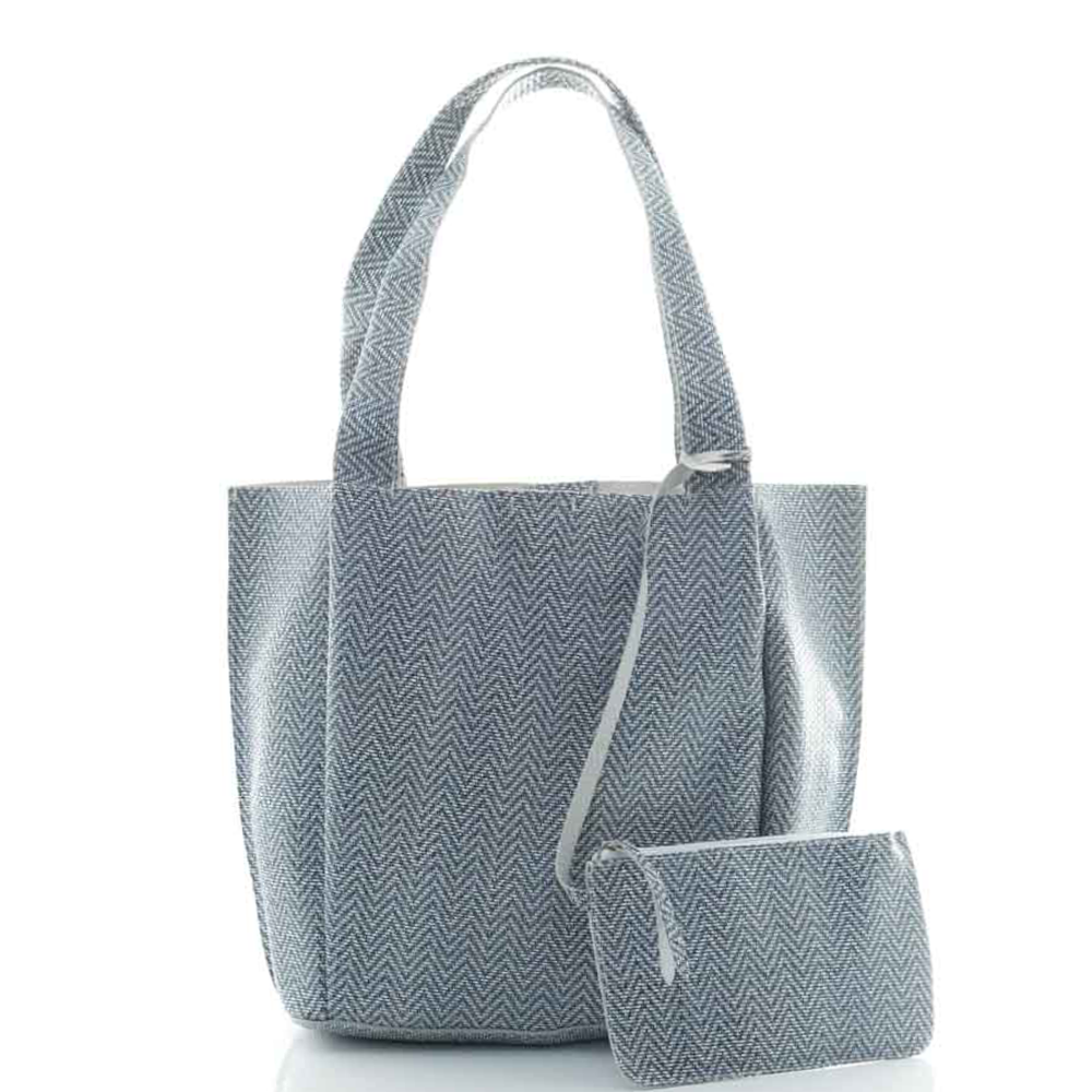 Дамска чанта от естествена кожа модел BRENDA blue sq